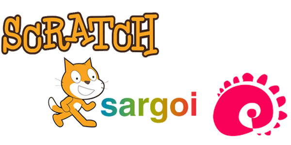 Scratch eta Sargoiren logotipoak