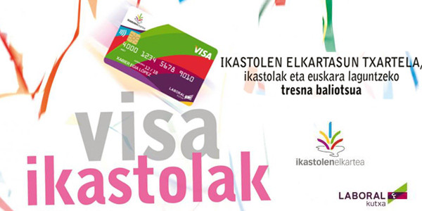 Imagen de la tarjeta VISA ikastolak