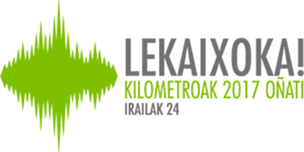 En la imagen el logotipo y lema de Kilometroak 2017