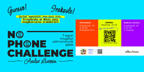 Aurten ere No Phone Challenge egingo dugu Axular Lizeoan?
