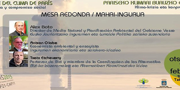 Mesa redonda sobre la cumbre del clima de París
