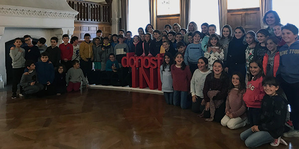 El alumnado de 5º de Primaria en Donostia WeekInn