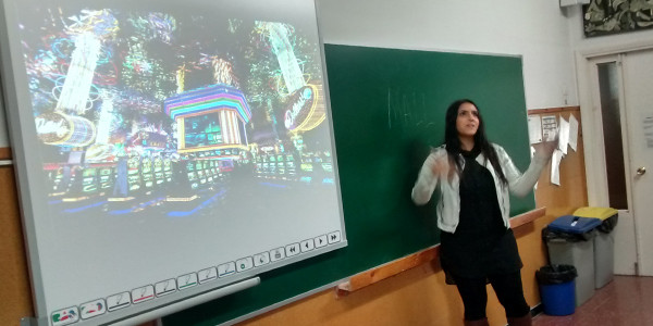 Clases de conversación con una estudiante americana